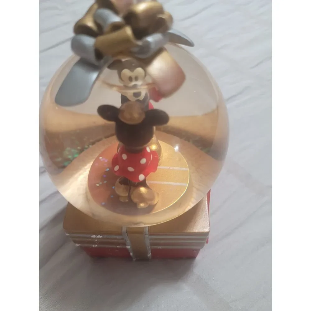 Disney Mickey & Minnie Mouse Snow Globe Gift Box Christmas Decoration‎